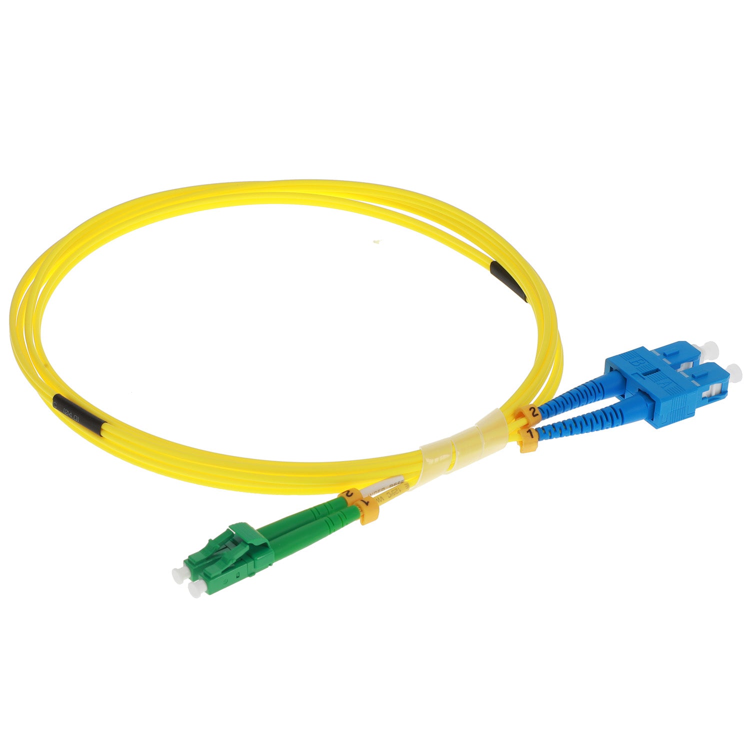 SC/UPC-LC/APC Singlemode Duplex LSZH 2.0mm Fiber Optic Patch Cable SC/UPC-LC/APC Singlemode Duplex LSZH 2.0mm Fiber Optic Patch Cable